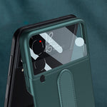 GKK Ultra-sottile Custodia per telefono a copertura totale per PC con supporto ad anello, For Samsung Galaxy Z Flip3 5G