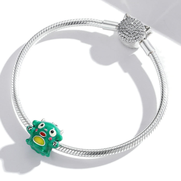 Accessori per collana braccialetto fai da te con perline di mostri carini in argento sterling S925, Cute Monster