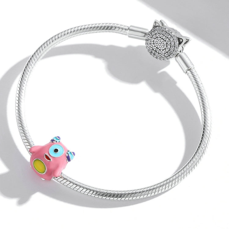 Accessori per collana braccialetto fai-da-te con perline mostruose post-laurea in argento sterling S925, Postgraduate Monster