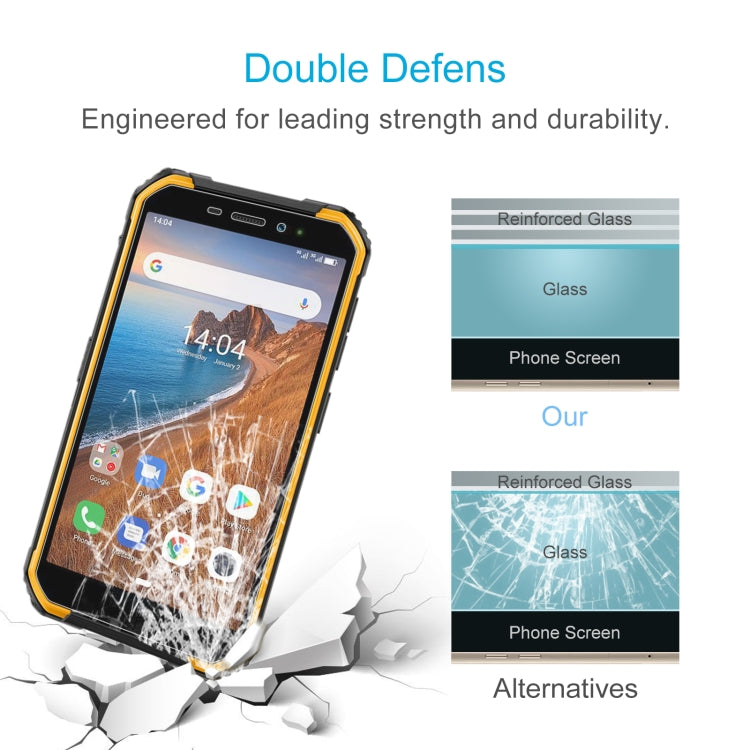 50 pellicole in vetro temperato da 0,26 mm 9H 2,5D, For Ulefone Armor X6 (50 PCS), For Ulefone Power Armor 14 (50 PCS), For Blackview Oscal C20 Pro (50 PCS), For Umidigi A11s (50 PCS)