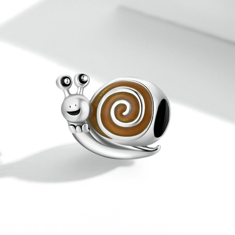 Accessori per collana braccialetto fai-da-te con perline Mr. Snail in argento sterling S925, Mr. Snail