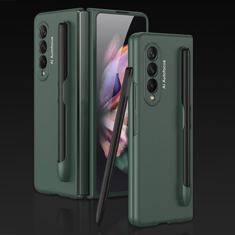 GKK Ultra-sottile custodia a libro con copertura completa con slot per penna, For Samsung Galaxy Z Fold3 5G