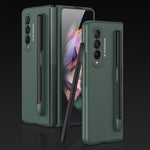 GKK Ultra-sottile custodia a libro con copertura completa con slot per penna, For Samsung Galaxy Z Fold3 5G