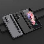 GKK Ultra-sottile custodia a libro con copertura completa con slot per penna, For Samsung Galaxy Z Fold3 5G