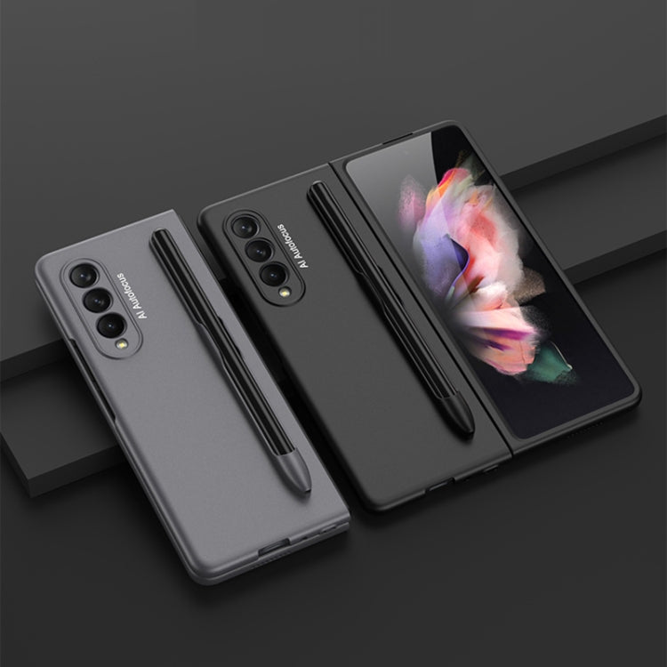 GKK Ultra-sottile custodia a libro con copertura completa con slot per penna, For Samsung Galaxy Z Fold3 5G