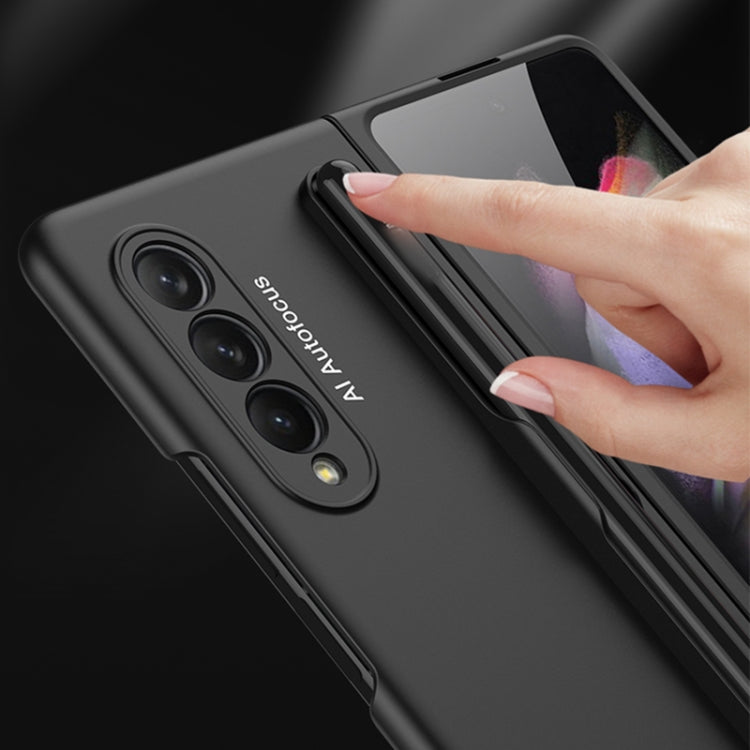 GKK Ultra-sottile custodia a libro con copertura completa con slot per penna, For Samsung Galaxy Z Fold3 5G