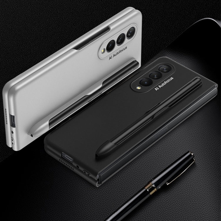 GKK Ultra-sottile custodia a libro con copertura completa con slot per penna, For Samsung Galaxy Z Fold3 5G