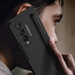 GKK Ultra-sottile custodia a libro con copertura completa con slot per penna, For Samsung Galaxy Z Fold3 5G