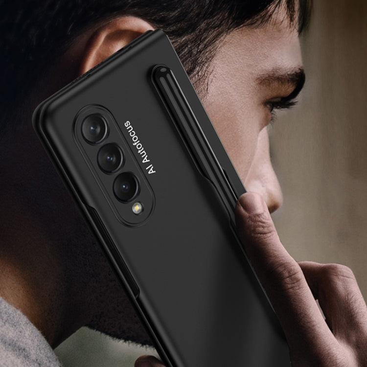 GKK Ultra-sottile custodia a libro con copertura completa con slot per penna, For Samsung Galaxy Z Fold3 5G