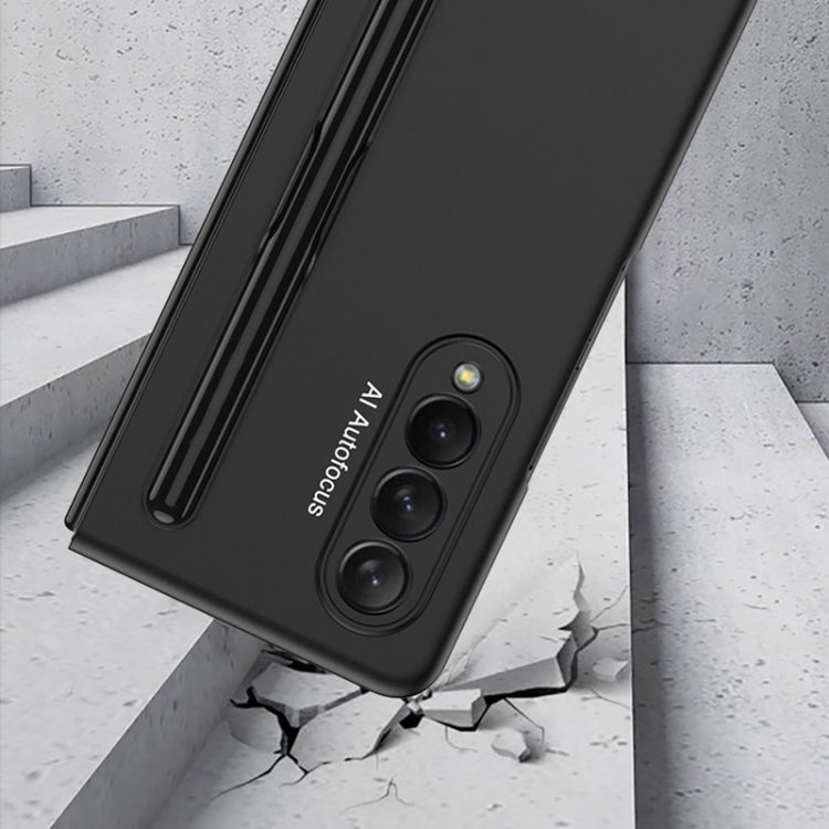 GKK Ultra-sottile custodia a libro con copertura completa con slot per penna, For Samsung Galaxy Z Fold3 5G