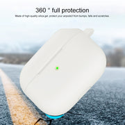 Custodia protettiva per auricolari con fondo tondo in silicone addensato con gancio per AirPods 3