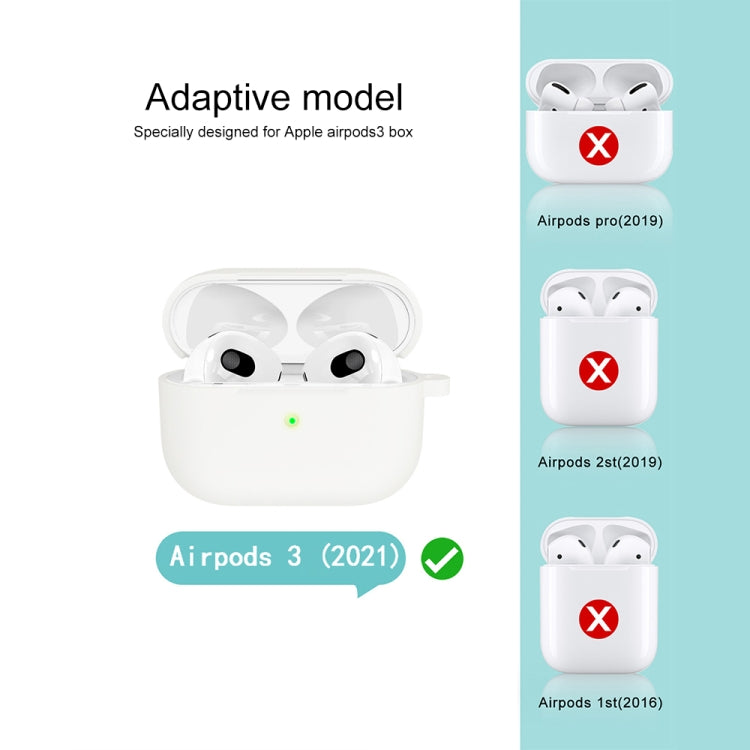 Custodia protettiva in silicone con gancio per AirPods 3
