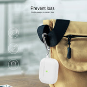 Custodia protettiva per auricolari con fondo tondo in silicone addensato con gancio per AirPods 3