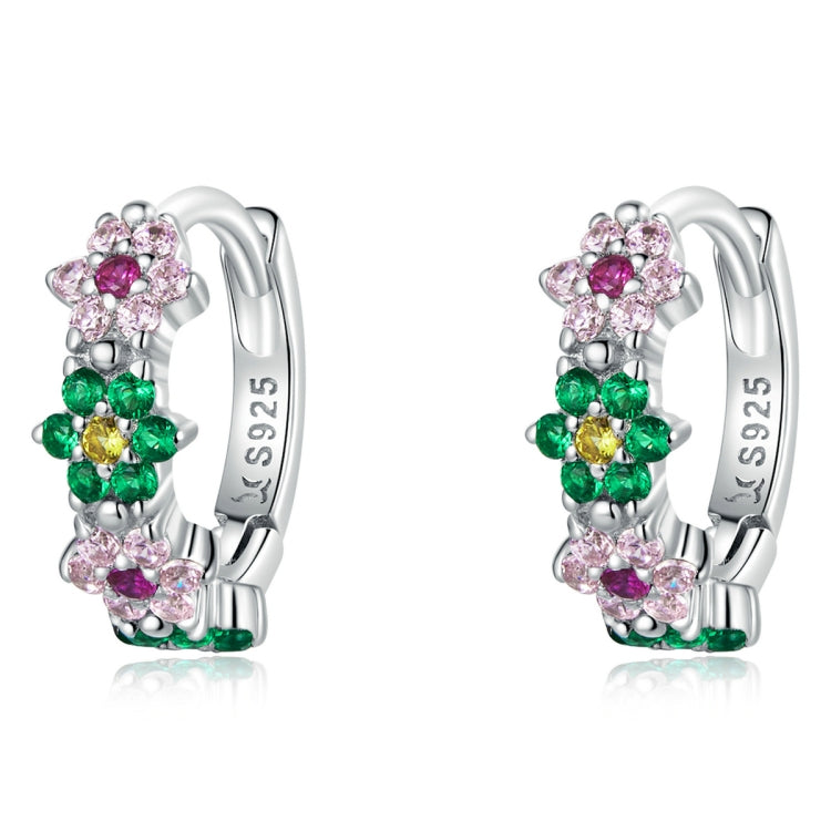 Orecchini da donna con fiori delicati in argento sterling S925, Delicate Flowers