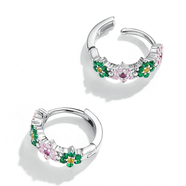 Orecchini da donna con fiori delicati in argento sterling S925, Delicate Flowers