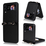 Custodia per telefono in fibra di carbonio, For Samsung Galaxy Z Flip3 5G