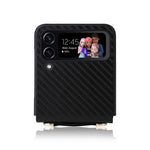 Custodia per telefono in fibra di carbonio, For Samsung Galaxy Z Flip3 5G
