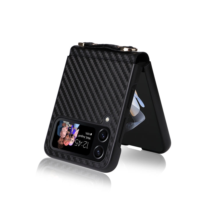 Custodia per telefono in fibra di carbonio, For Samsung Galaxy Z Flip3 5G