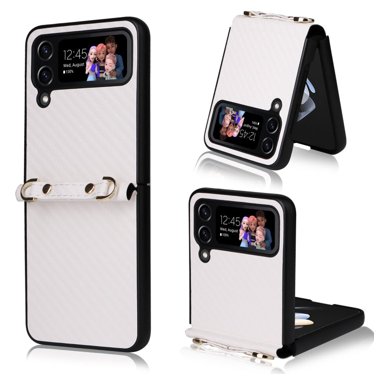 Custodia per telefono in fibra di carbonio, For Samsung Galaxy Z Flip3 5G