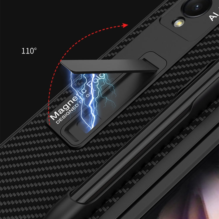 Custodia a libro ultrasottile GKK per PC + PU con supporto e slot per penna, For Samsung Galaxy Z Fold3 5G