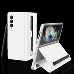 Custodia per telefono in pelle con flip orizzontale ultrasottile GKK con slot per penna, For Samsung Galaxy Z Fold3 5G