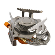 A6625-02 Fornello a gas portatile con bruciatore diviso per esterni con accendino, A6625-02