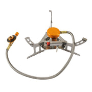 A6625-02 Fornello a gas portatile con bruciatore diviso per esterni con accendino, A6625-02