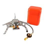 A6625-02 Fornello a gas portatile con bruciatore diviso per esterni con accendino, A6625-02