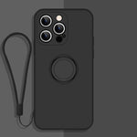 Custodia in silicone liquido per iPhone 13 Pro Max con cordino