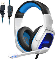 SADES MH901 Cuffie da gioco regolabili USB a 7.1 canali con microfono