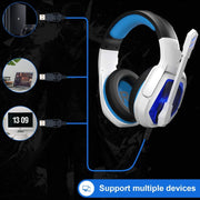 SADES MH901 Cuffie da gioco regolabili USB a 7.1 canali con microfono
