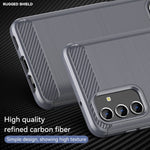 Custodia per telefono TPU in fibra di carbonio con trama spazzolata, For Samsung Galaxy A13 5G, For Samsung Galaxy M52 5G