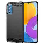 Custodia per telefono TPU in fibra di carbonio con trama spazzolata, For Samsung Galaxy A13 5G, For Samsung Galaxy M52 5G