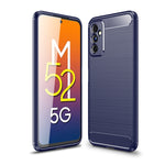 Custodia per telefono TPU in fibra di carbonio con trama spazzolata, For Samsung Galaxy A13 5G, For Samsung Galaxy M52 5G