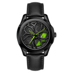 SANDA 1065 Orologio al quarzo da uomo con quadrante non girevole con ruota cava 3D, Steel Belt, Leather Belt, Mesh Belt