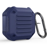 Custodia protettiva per auricolari da viaggio in fibra di carbonio antiurto con gancio, For Samsung Galaxy Buds Live / Buds 2 / Buds Pro / Buds 2 Pro