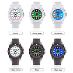SANDA 6078 Orologio al quarzo da donna con quadrante fluorescente e cinturino trasparente