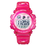 SKMEI 1451 Cronometro digitale a LED Cronografo Orologio elettronico sportivo per bambini luminoso, 1451(Transparent Pink Blue), 1451(Transparent Pink), 1451(Transparent Purple), 1451(Transparent Sky Blue), 1451(Transparent Rose Red)                   ...
