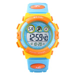 SKMEI 1451 Cronometro digitale a LED Cronografo Orologio elettronico sportivo per bambini luminoso, 1451(Transparent Pink Blue), 1451(Transparent Pink), 1451(Transparent Purple), 1451(Transparent Sky Blue), 1451(Transparent Rose Red)                   ...