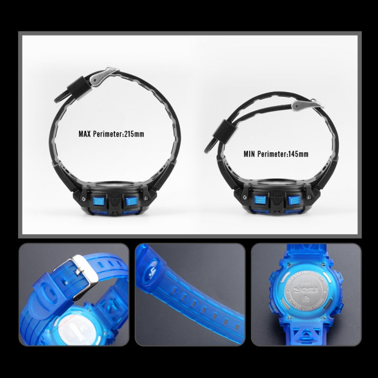 SKMEI 1451 Cronometro digitale a LED Cronografo Orologio elettronico sportivo per bambini luminoso, 1451(Transparent Pink Blue), 1451(Transparent Pink), 1451(Transparent Purple), 1451(Transparent Sky Blue), 1451(Transparent Rose Red)                   ...