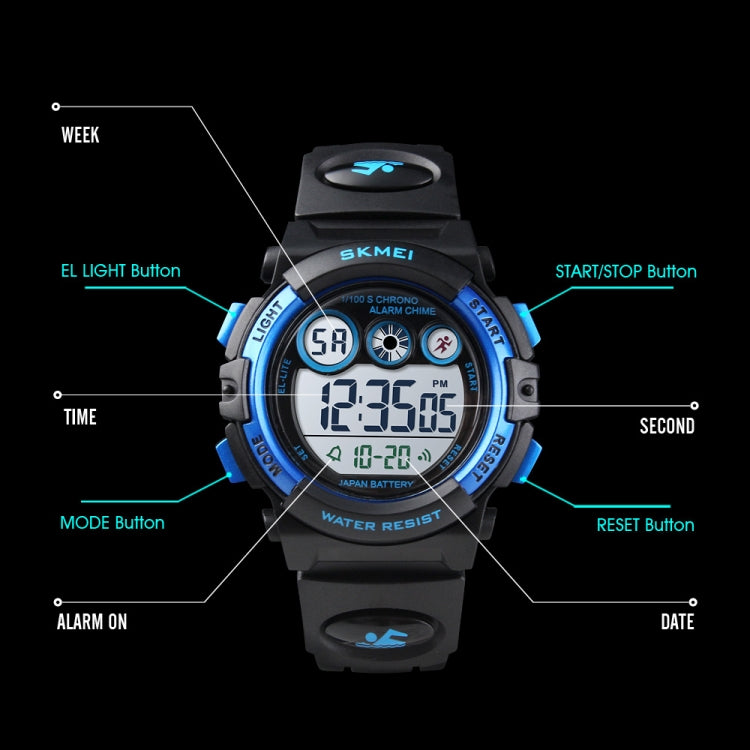 SKMEI 1451 Cronometro digitale a LED Cronografo Orologio elettronico sportivo per bambini luminoso, 1451(Transparent Pink Blue), 1451(Transparent Pink), 1451(Transparent Purple), 1451(Transparent Sky Blue), 1451(Transparent Rose Red)                   ...