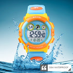 SKMEI 1451 Cronometro digitale a LED Cronografo Orologio elettronico sportivo per bambini luminoso, 1451(Transparent Pink Blue), 1451(Transparent Pink), 1451(Transparent Purple), 1451(Transparent Sky Blue), 1451(Transparent Rose Red)                   ...