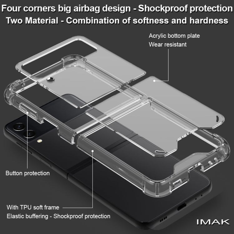 Custodia protettiva per telefono in acrilico antiurto trasparente serie IMAK UX-9 + TPU, For Google Pixel 6, For Google Pixel 6 Pro, For Samsung Galaxy Z Flip3 5G, For Samsung Galaxy Z Fold3 5G