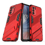 Punk Armor 2 in 1 PC + custodia per telefono antiurto in TPU con supporto invisibile, For OPPO K9 Pro, For Samsung Galaxy M52 5G