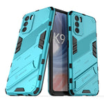 Punk Armor 2 in 1 PC + custodia per telefono antiurto in TPU con supporto invisibile, For OPPO K9 Pro, For Samsung Galaxy M52 5G