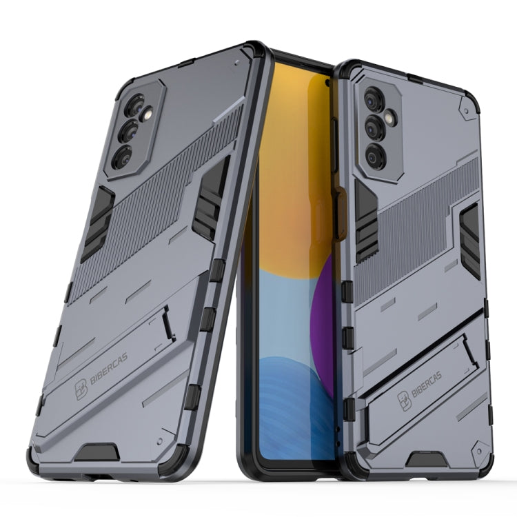 Punk Armor 2 in 1 PC + custodia per telefono antiurto in TPU con supporto invisibile, For OPPO K9 Pro, For Samsung Galaxy M52 5G