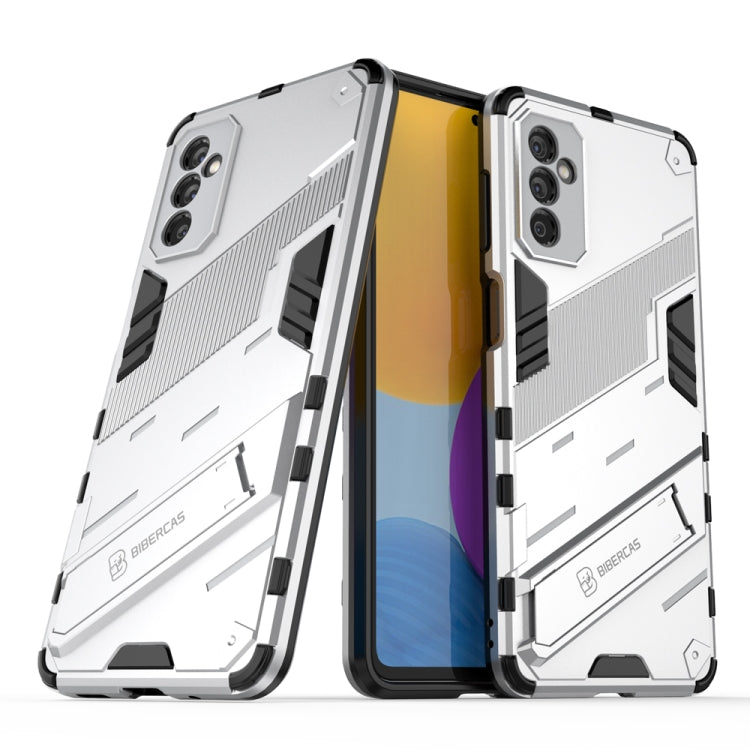 Punk Armor 2 in 1 PC + custodia per telefono antiurto in TPU con supporto invisibile, For OPPO K9 Pro, For Samsung Galaxy M52 5G