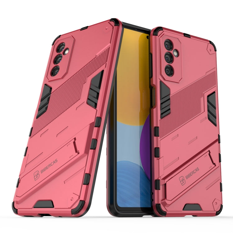 Punk Armor 2 in 1 PC + custodia per telefono antiurto in TPU con supporto invisibile, For OPPO K9 Pro, For Samsung Galaxy M52 5G