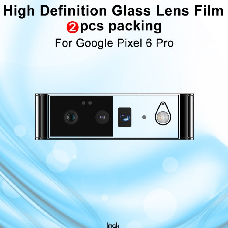 Pellicola per obiettivo fotocamera posteriore IMAK HD da 2 pezzi, For Google Pixel 6, For Google Pixel 6 Pro