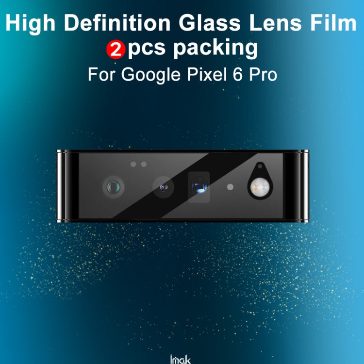 Pellicola per obiettivo fotocamera posteriore IMAK HD da 2 pezzi, For Google Pixel 6, For Google Pixel 6 Pro